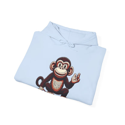 Designer Love Monkey Hoodie - Cool Graphic Animal Top, Ideal for Casual Outfits, Designer Hoodie