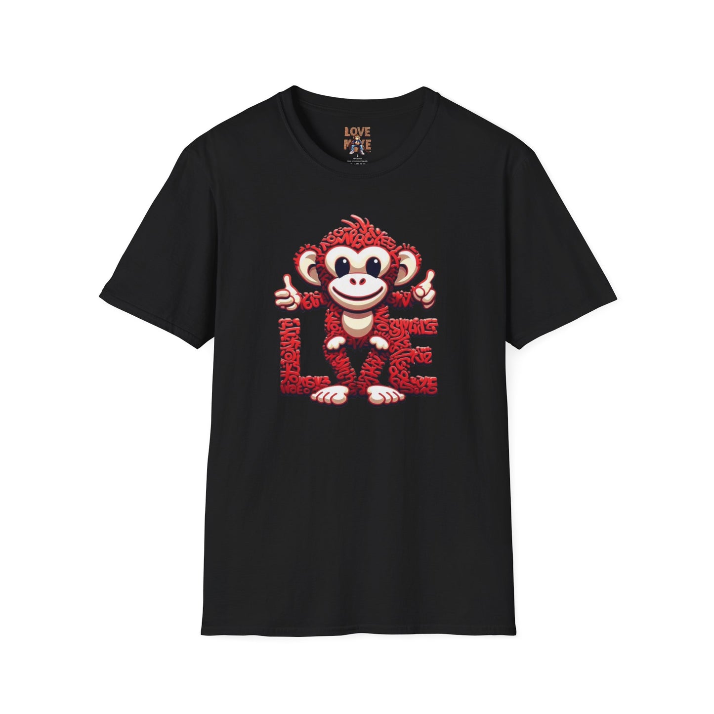 Cool Love Monkey T-Shirt - Stand Out in Style - Perfect for Casual Outfits - Awesome Gift Choice