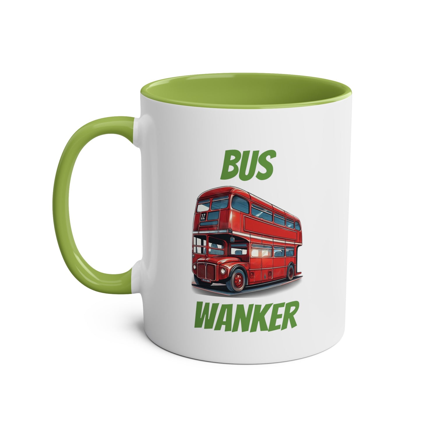 Bus Wanker - Two-Tone Coffee Mugs, 11oz