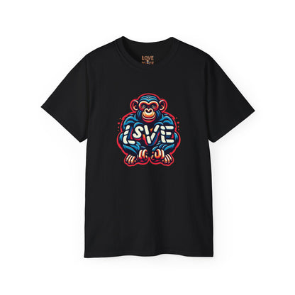 Love Monkey T-Shirt - Trendy Unisex Softstyle Tee for Everyday Style, Ideal Gift for Friends, Family & Loved