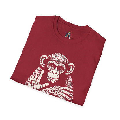 Love Monkey T-Shirt - Unique Designer Graphic Tee, Perfect Casual Wear, Ideal Designer Wear Gift