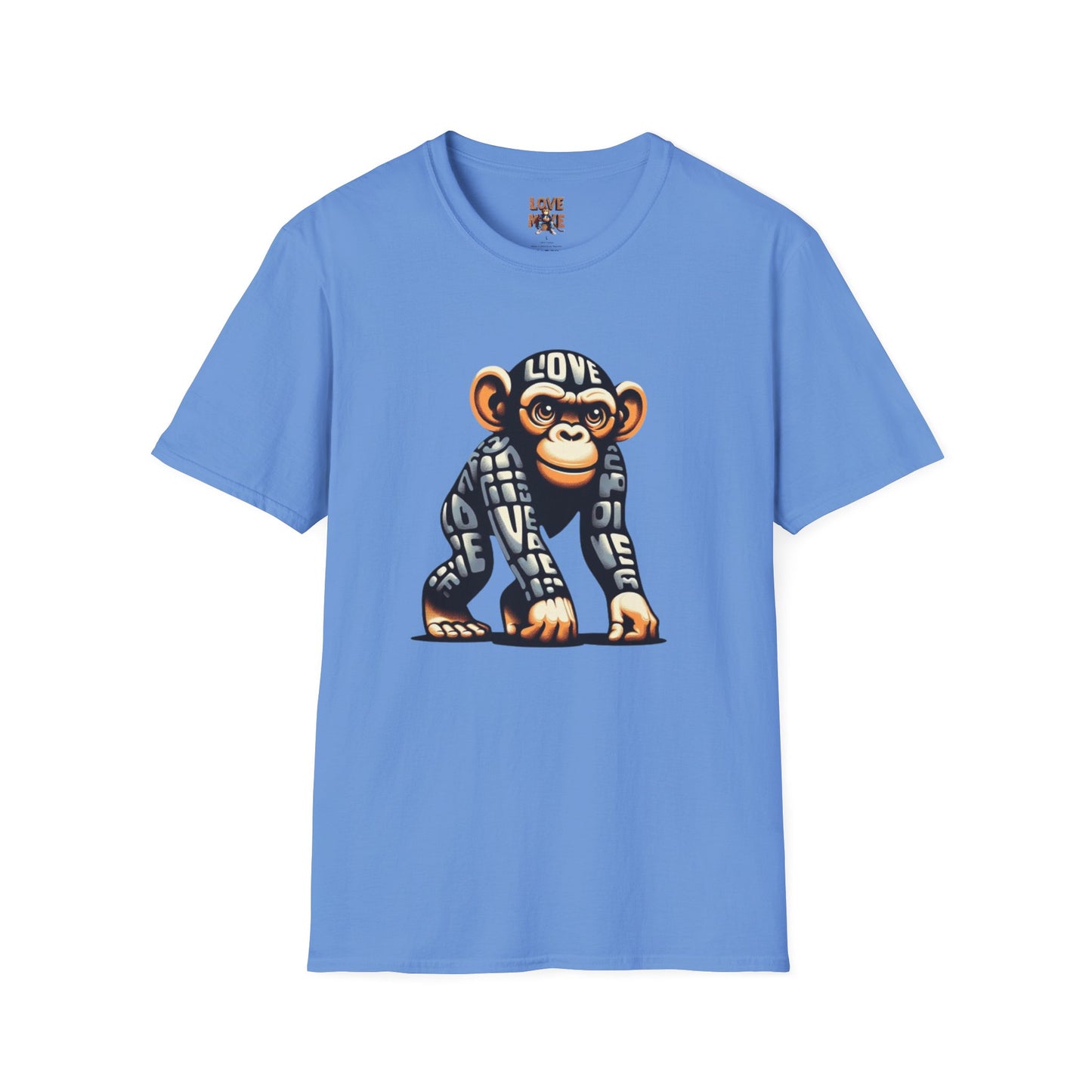 Designer Love Monkey T-Shirt - Cool Graphic Animal Top, Ideal for Casual Outfits, Designer Shirt