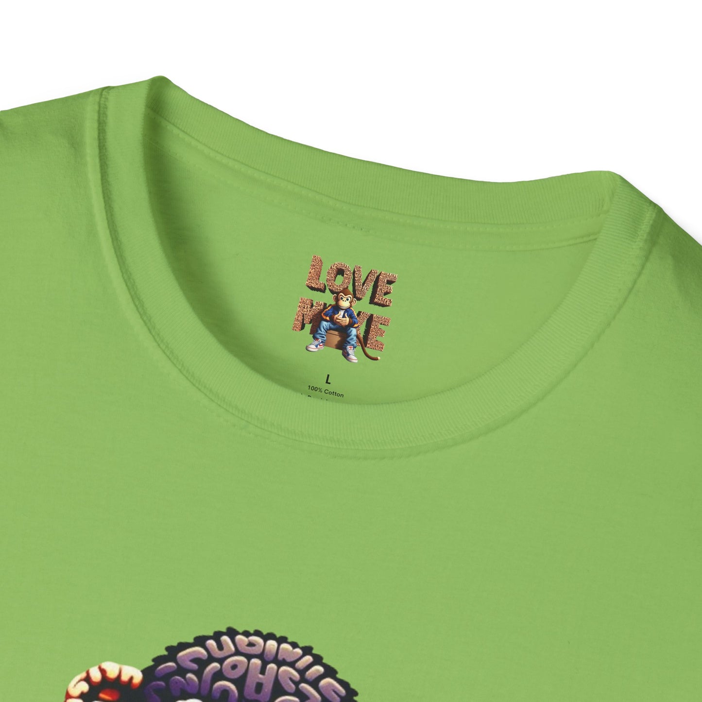 Designer Love Monkey T-Shirt - Cool Graphic Animal Top, Ideal for Casual Outfits, Designer Shirt