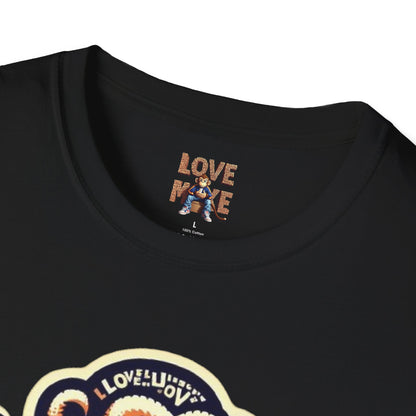 T-Shirt Love Monkey - Cool, Stylish & Trendy Unisex Softstyle Tee for Casual Wear, Perfect Gift for Friends and Family