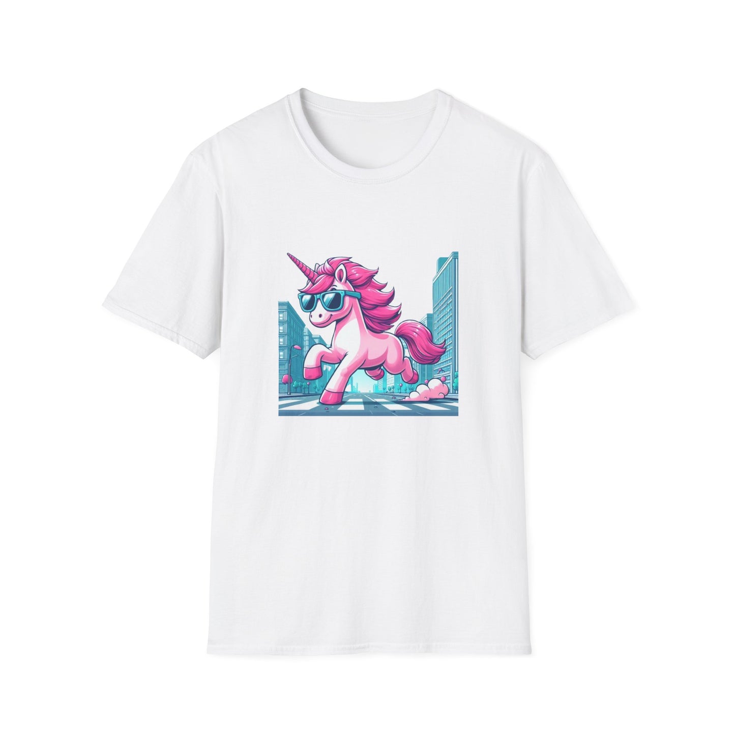 Unicorn T-Shirt: Unique Cool Unicorn In The City Print, Ideal for Everyday Outfits and Unicorn Themed Gifts