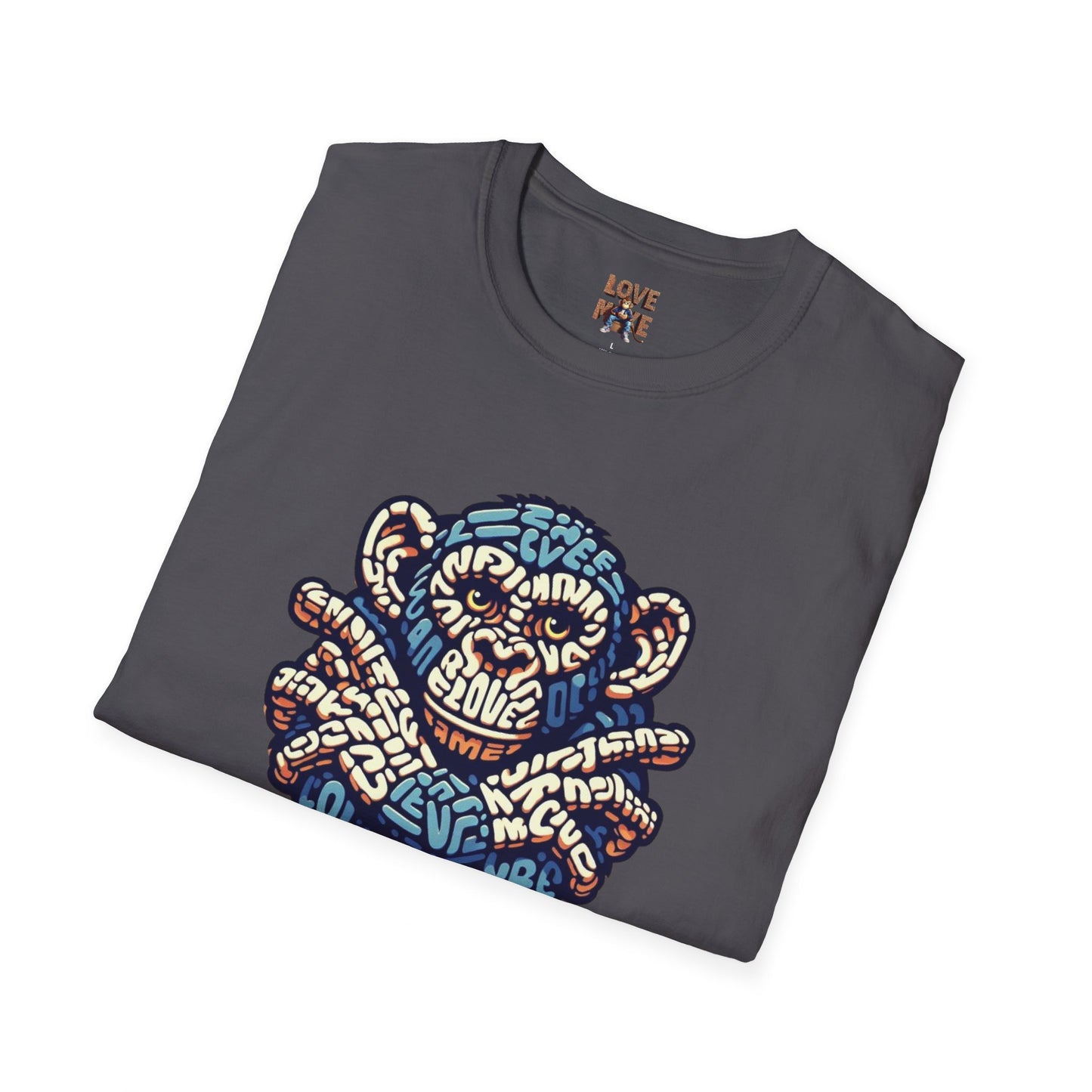 Love Monkey T-Shirt - Unique Designer Graphic Tee, Perfect Casual Wear, Ideal Designer Wear Gift