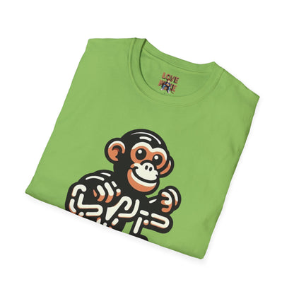 T-shirt - Funky & Stylish Love Monkey Design, Casual Wear for Trendy Fashion Lovers, Perfect Gift for Friends