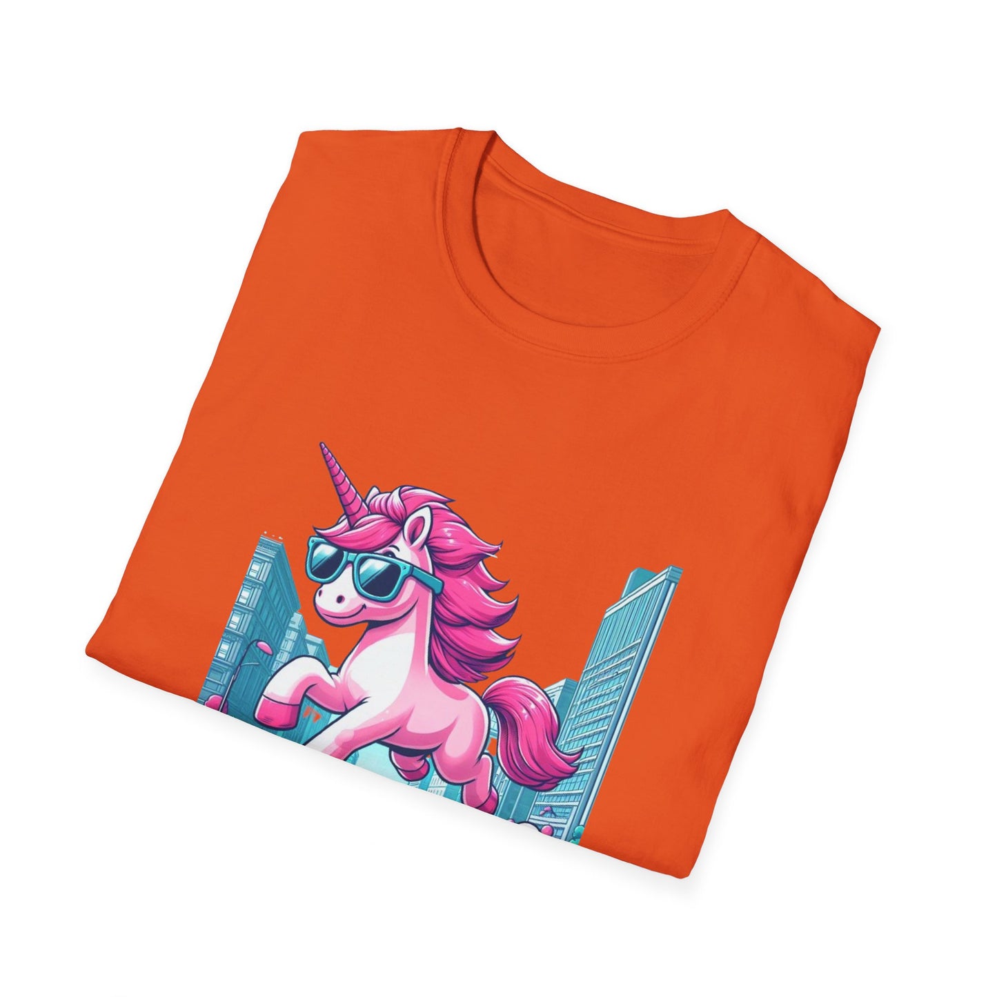 Unicorn T-Shirt: Unique Cool Unicorn In The City Print, Ideal for Everyday Outfits and Unicorn Themed Gifts