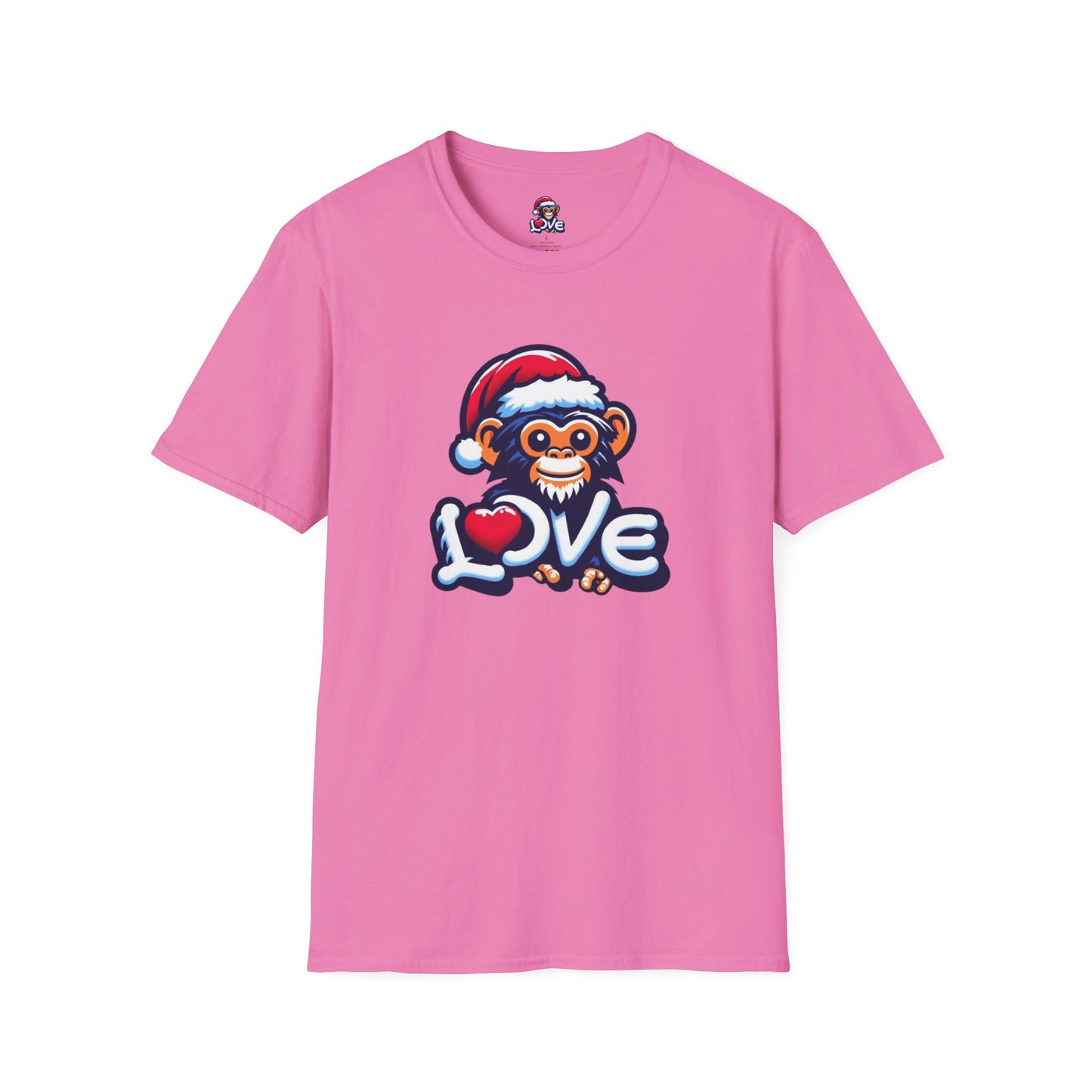 Christmas Special - Stylish Love Monkey T-shirt - Stand Out with Funky Design, Perfect for Everyday Wear & Gifting to Fashion Enthusiasts