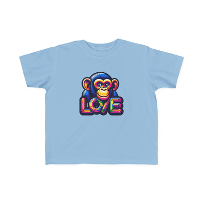 T-Shirt Love Monkey for Toddlers - Adorable Kids Tee for Playtime Fun - Perfect Birthday or Baby Shower Gift