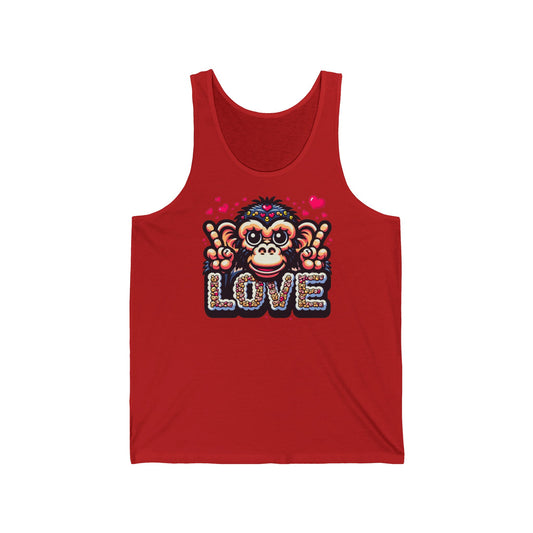 Tank Top Love Monkey - Cool & Stylish Unisex Softstyle Tee for Casual Wear, Perfect Gift for Friends and Family