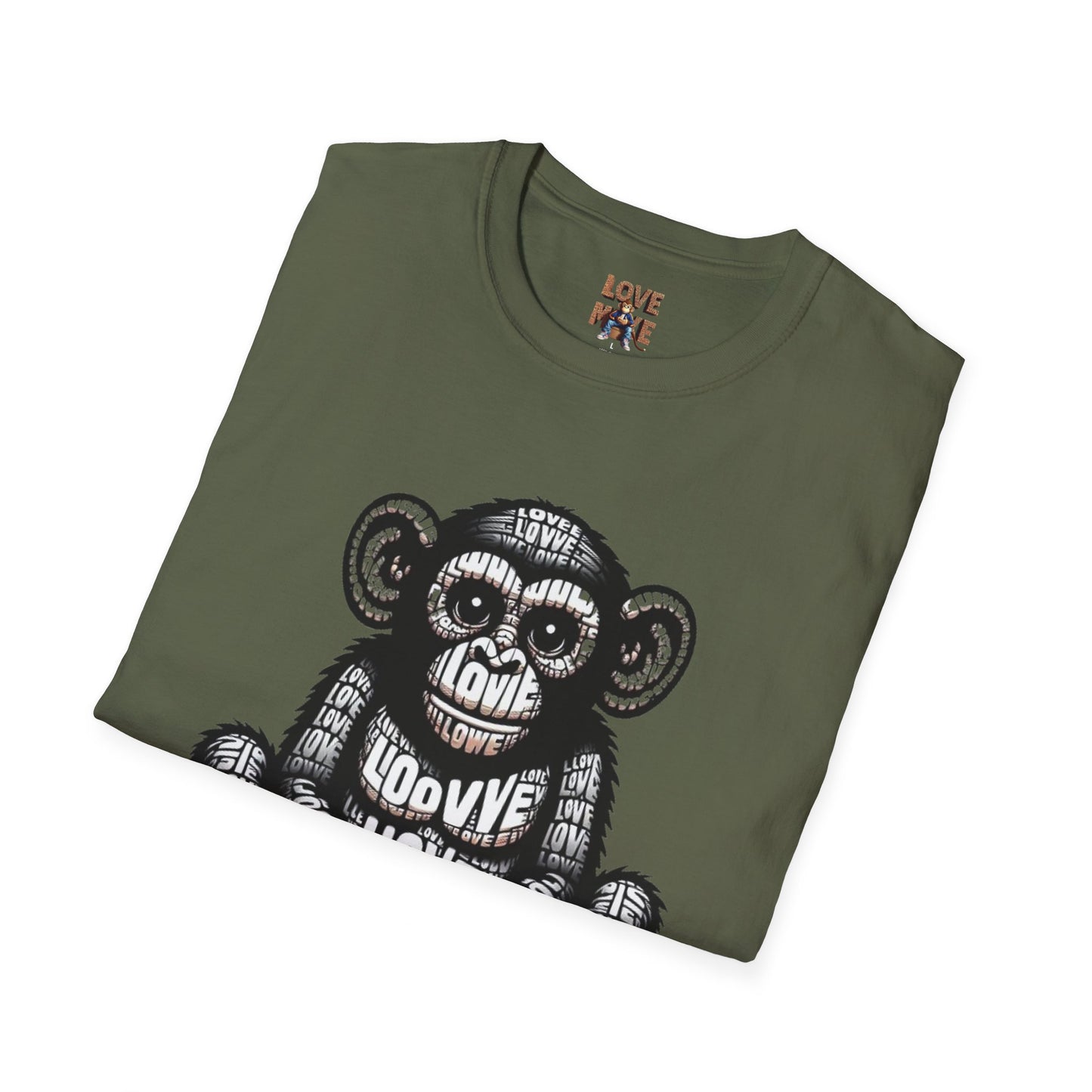 T-shirt - Funky & Stylish Love Monkey Design, Casual Wear for Trendy Fashion Lovers, Perfect Gift for Friends