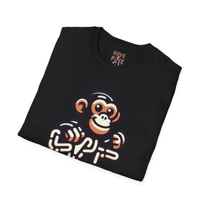 T-shirt - Funky & Stylish Love Monkey Design, Casual Wear for Trendy Fashion Lovers, Perfect Gift for Friends