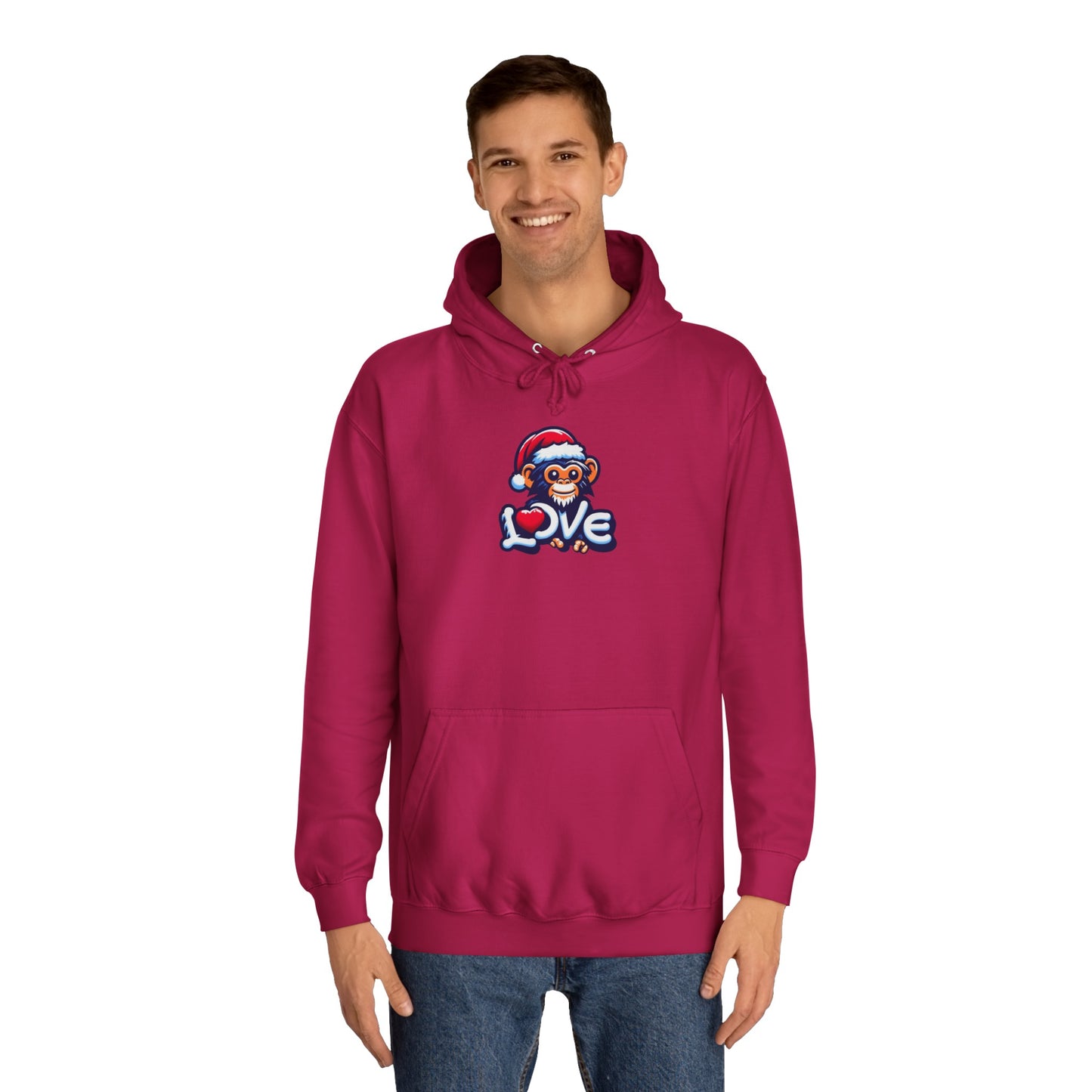 Christmas Special - Stylish Love Monkey Hoody / Xmas Hoodie - Stand Out with Funky Design, Perfect for gifting to Fashion Enthusiasts