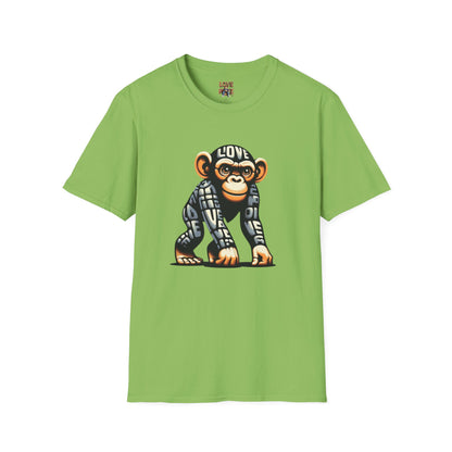 Designer Love Monkey T-Shirt - Cool Graphic Animal Top, Ideal for Casual Outfits, Designer Shirt