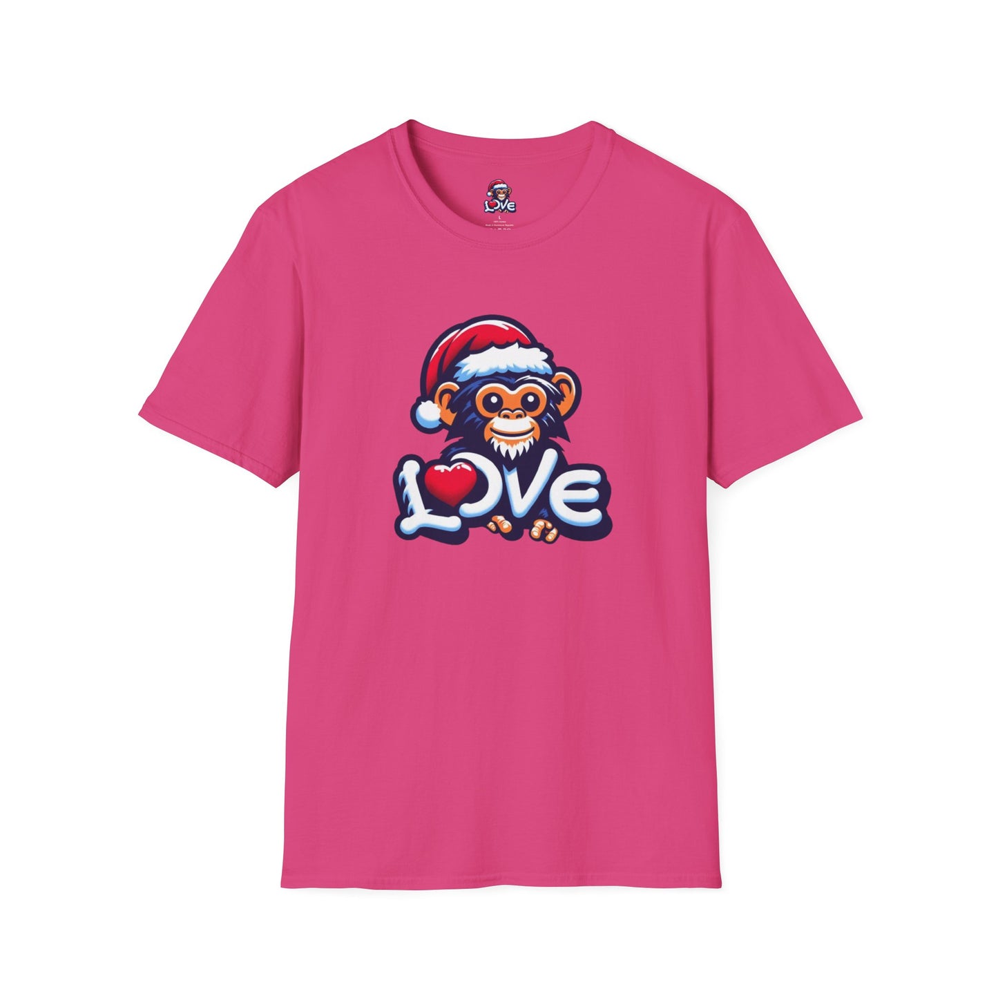 Christmas Special - Stylish Love Monkey T-shirt - Stand Out with Funky Design, Perfect for Everyday Wear & Gifting to Fashion Enthusiasts