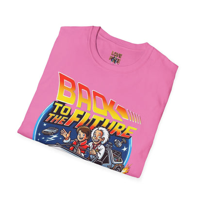 Limited Edition "In the Style of" Back to the Future, T Shirt, Hand Drawn Fan Art, Perfect Gift for Sci-Fi Enthusiasts and Movie Buffs