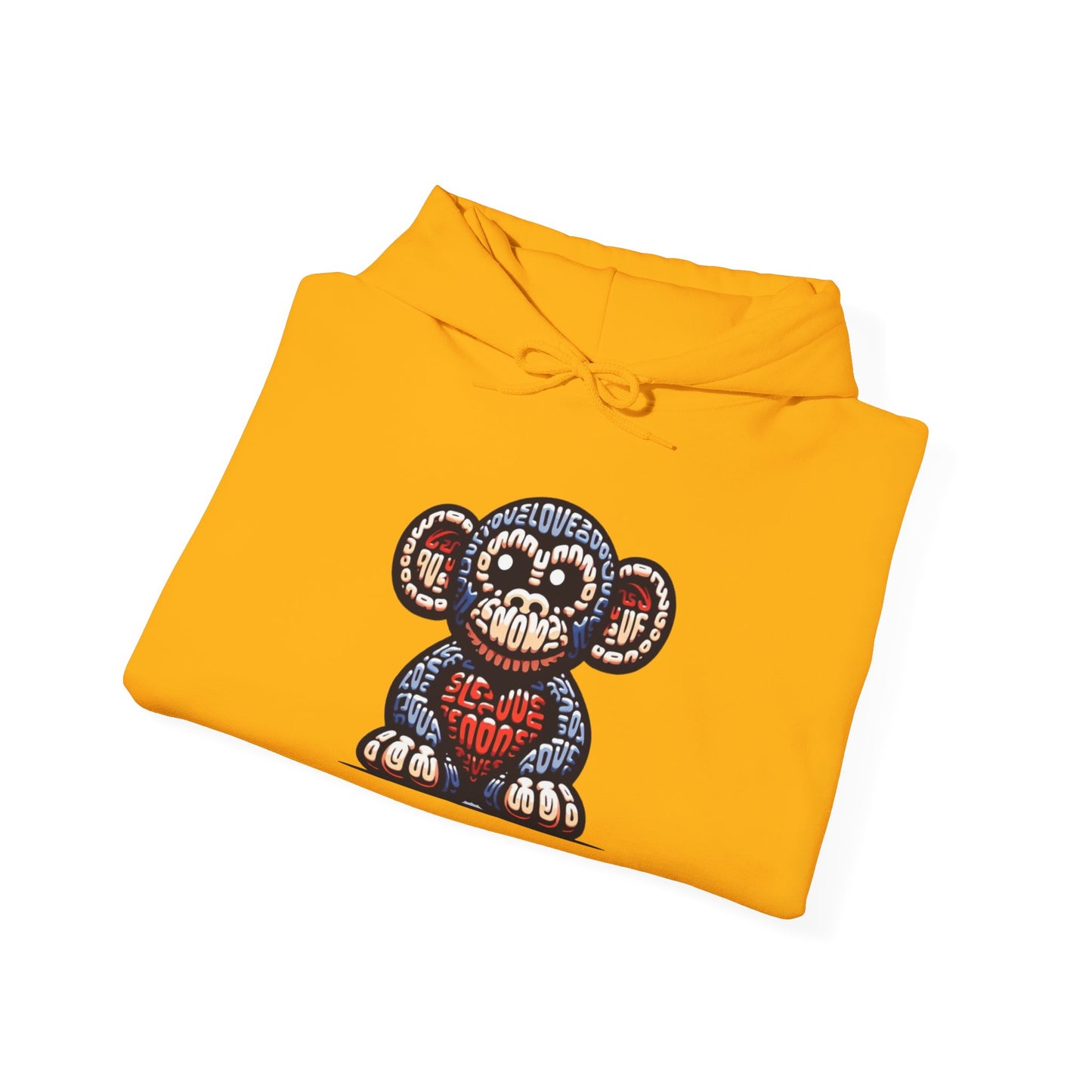 Designer Love Monkey Hoodie - Cool Graphic Animal Top, Ideal for Casual Outfits, Designer Hoodie