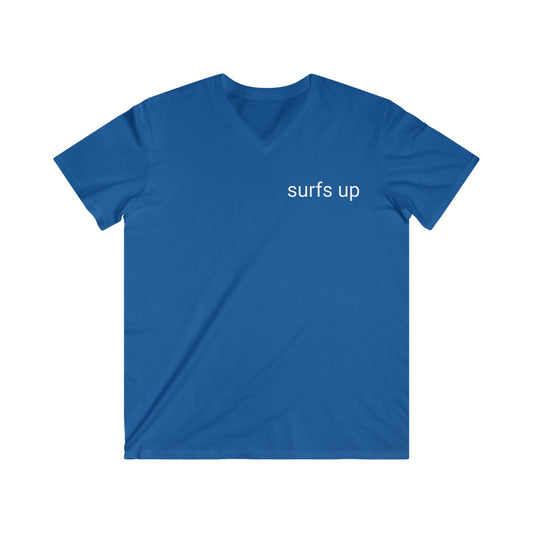 Surfing T-Shirt Surfs Up - Unisex Softstyle Tee, Perfect for Beach Lovers & Water Sports Enthusiasts, Great Gift Idea