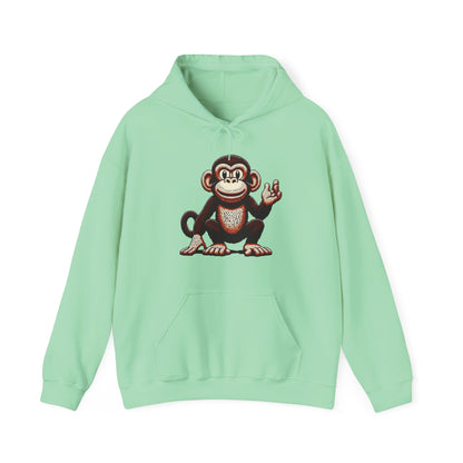 Designer Love Monkey Hoodie - Cool Graphic Animal Top, Ideal for Casual Outfits, Designer Hoodie