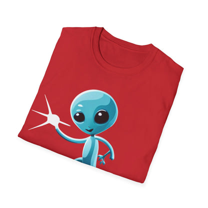 T-Shirt: Fun Loving Alien Design, Unique Graphic Tee for Casual Wear, Perfect Gift for Sci-Fi Fans