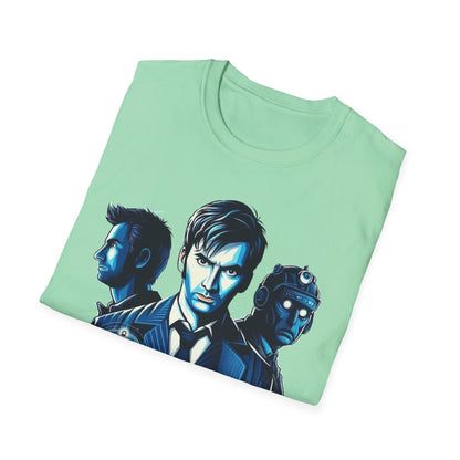 Dr Who Inspired Fan Art T-Shirt, Timeless Whovian Tee, Casual Cosplay Apparel, Unique Sci-Fi Gift