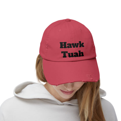 Hawk Tuah -  Unisex Distressed Cap by Savage Designs