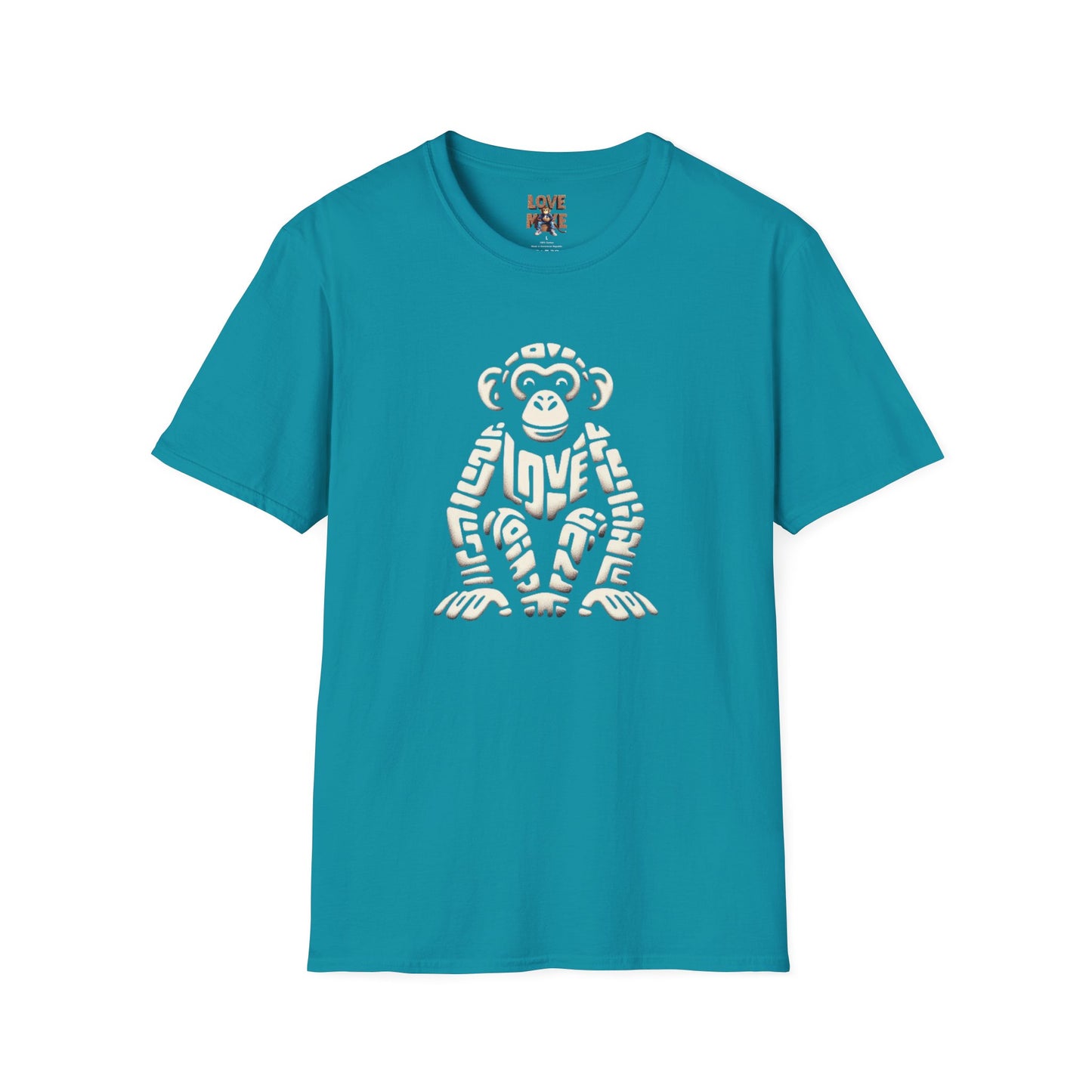 T-shirt - Funky & Stylish Love Monkey Design, Casual Wear for Trendy Fashion Lovers, Perfect Gift for Friends