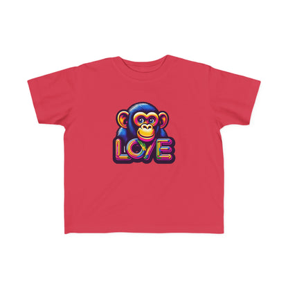 T-Shirt Love Monkey for Toddlers - Adorable Kids Tee for Playtime Fun - Perfect Birthday or Baby Shower Gift