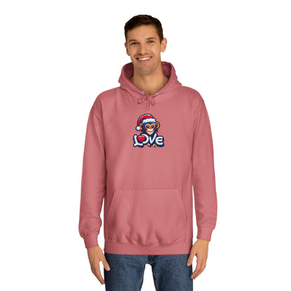 Christmas Special - Stylish Love Monkey Hoody / Xmas Hoodie - Stand Out with Funky Design, Perfect for gifting to Fashion Enthusiasts