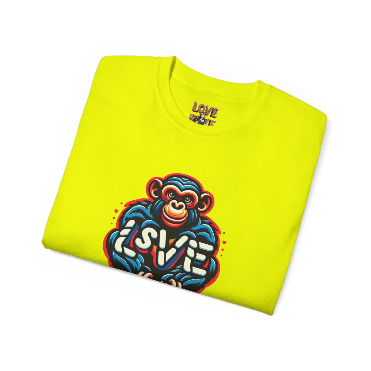 Love Monkey T-Shirt - Trendy Unisex Softstyle Tee for Everyday Style, Ideal Gift for Friends, Family & Loved