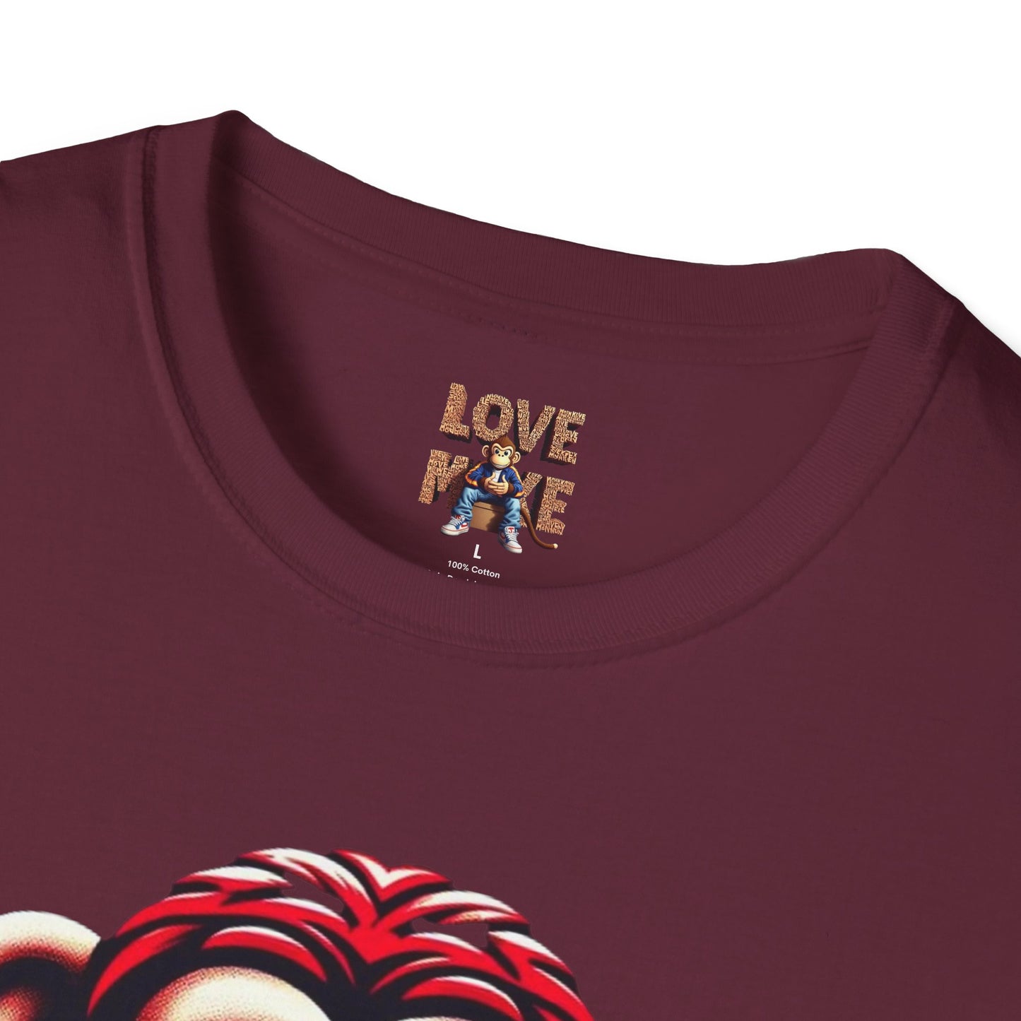 T-Shirt Love Monkey Unisex Softstyle - Fun Casual Wear - Perfect Gift for Couples & Friends