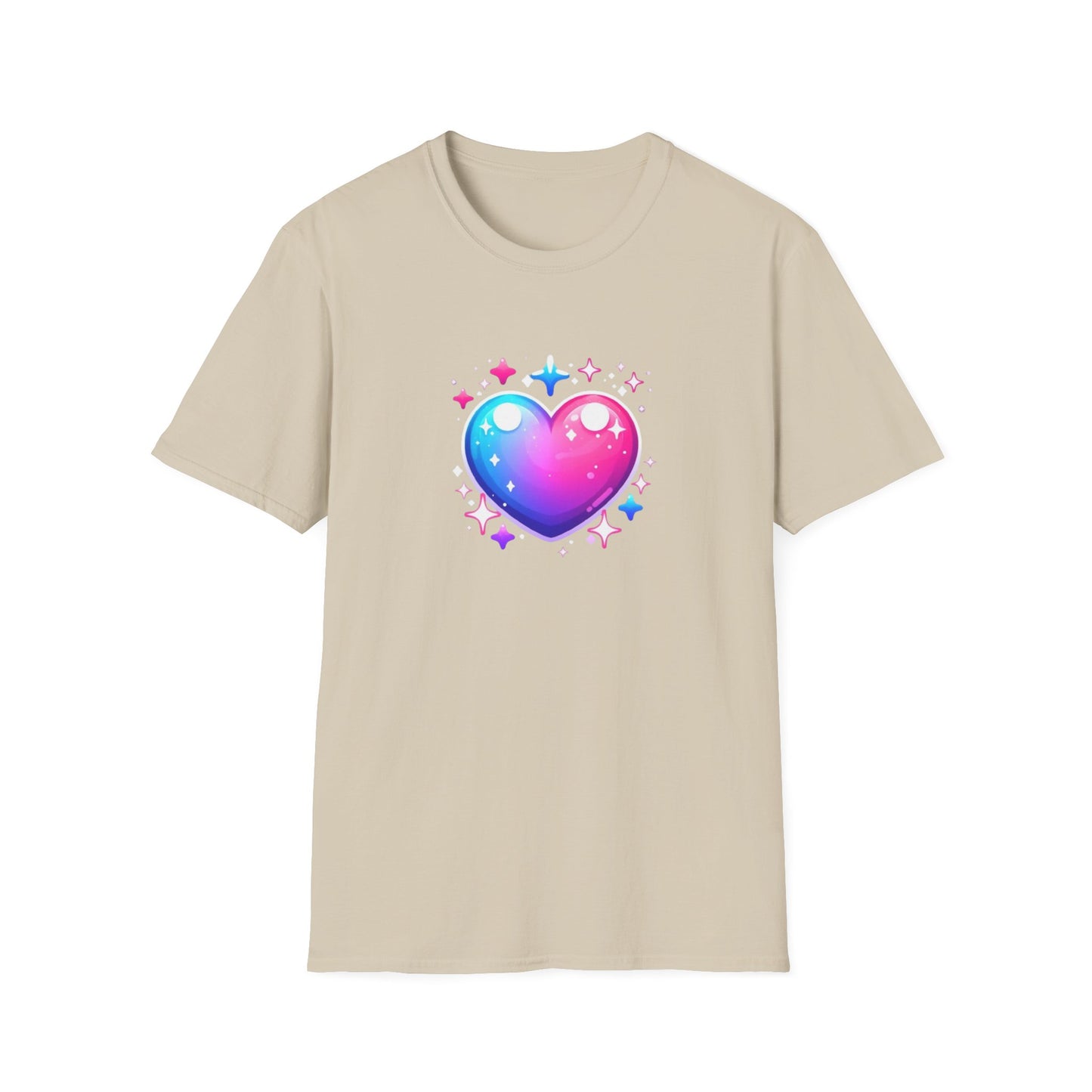 Love Heart T-Shirt, Stylish Unisex Love Symbol Top, Casual Wear for Date Night, Sweetheart Birthday Present