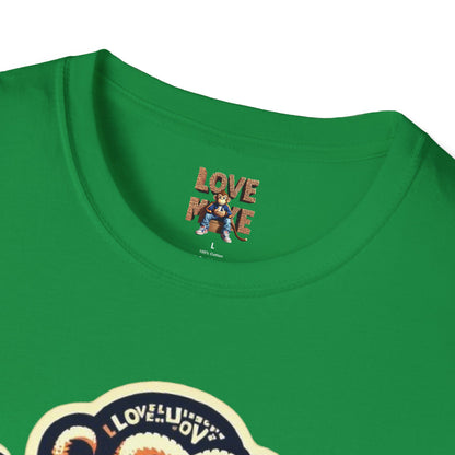 T-Shirt Love Monkey - Cool, Stylish & Trendy Unisex Softstyle Tee for Casual Wear, Perfect Gift for Friends and Family