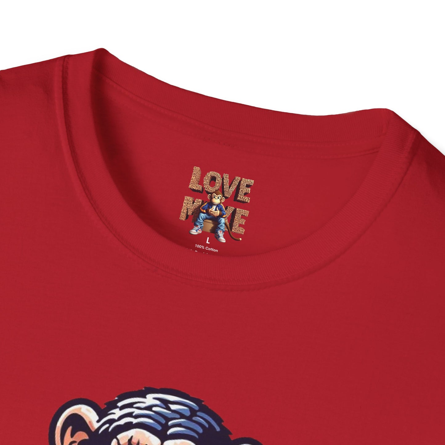 T-shirt Love Monkey Design, Cool & Stylish Tee, Perfect for Casual Wear and a Unique Gift for Friends and Family