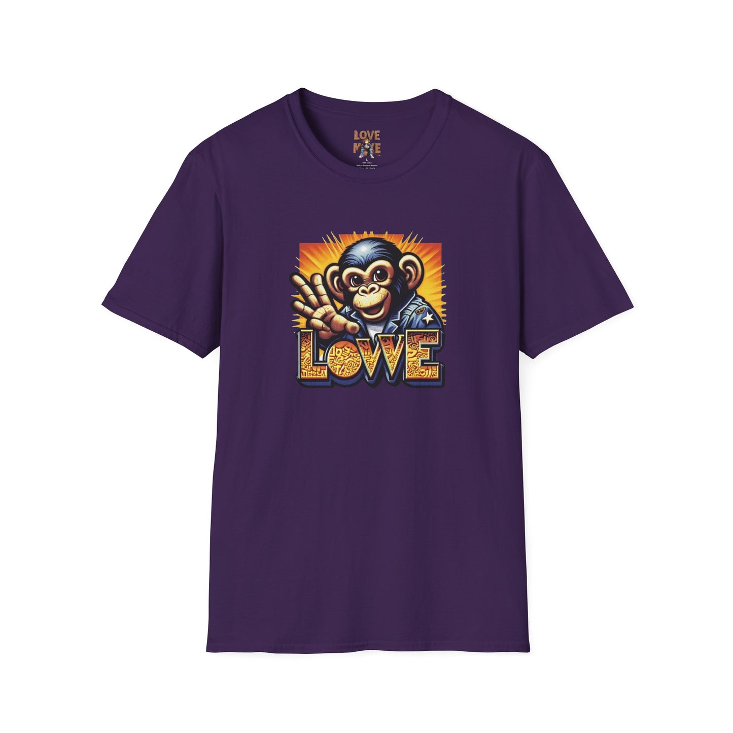 Stylish Love Monkey T-shirt - Stand Out with Funky Design, Perfect for Everyday Wear & Gifting to Fashion Enthusiasts