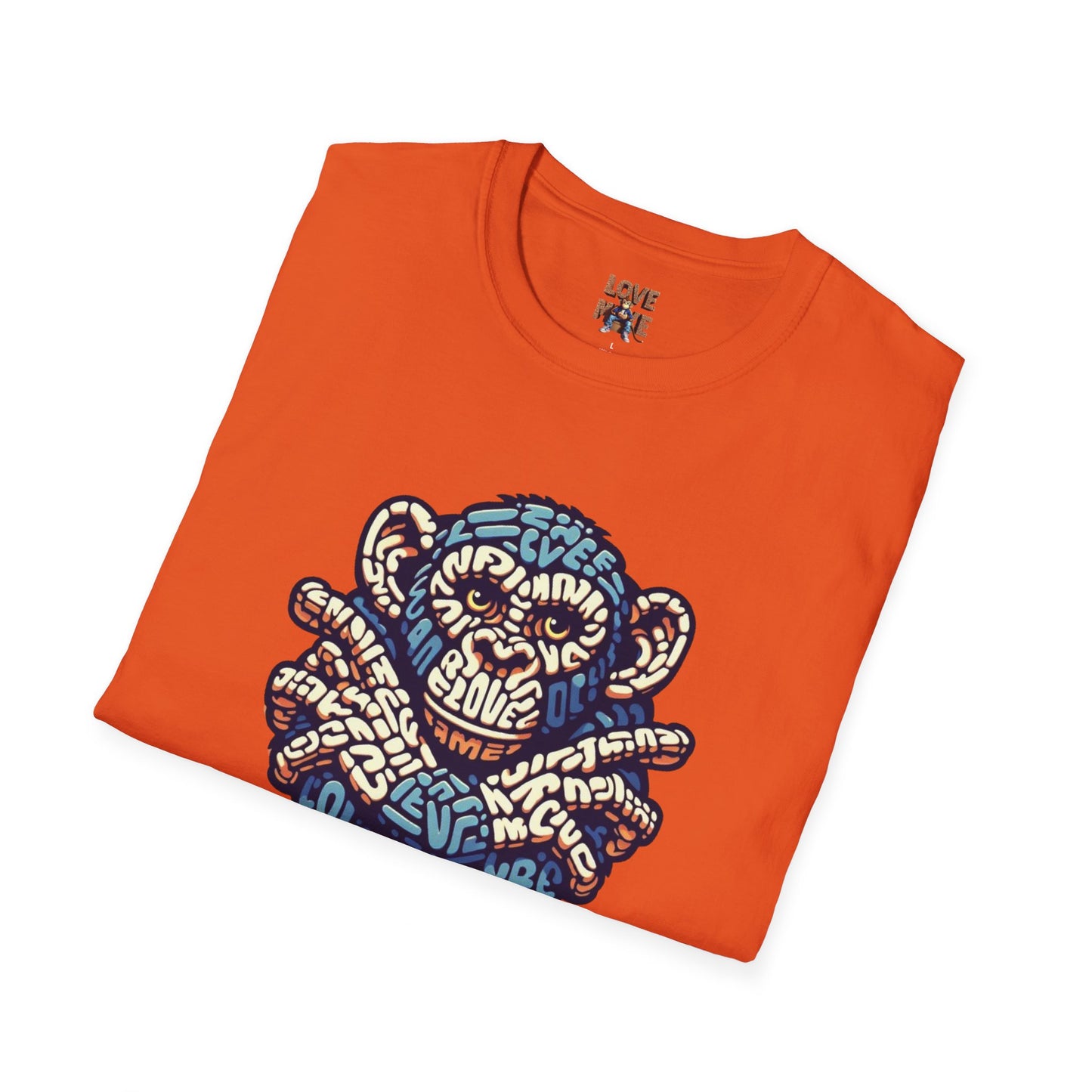 Love Monkey T-Shirt - Unique Designer Graphic Tee, Perfect Casual Wear, Ideal Designer Wear Gift