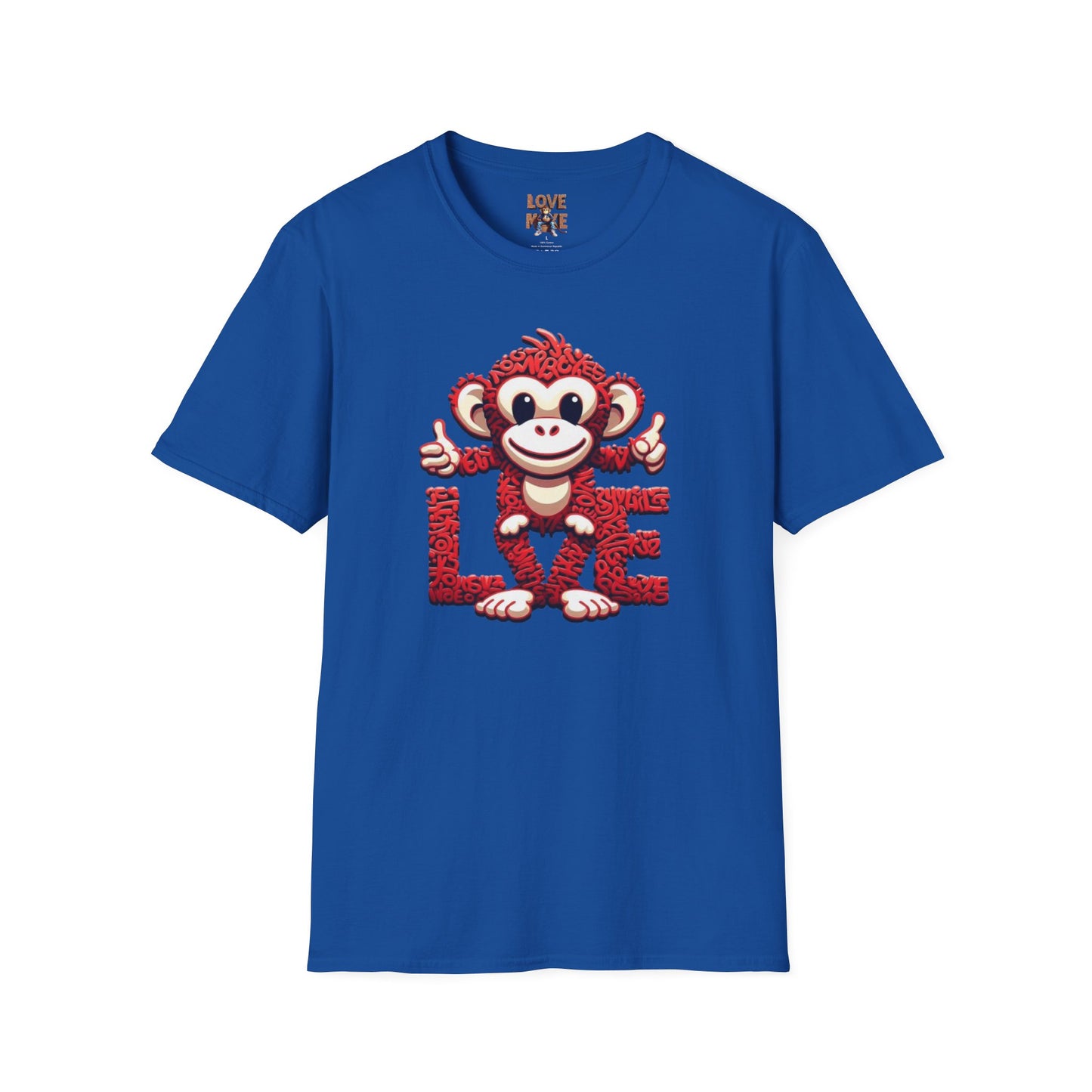 Cool Love Monkey T-Shirt - Stand Out in Style - Perfect for Casual Outfits - Awesome Gift Choice