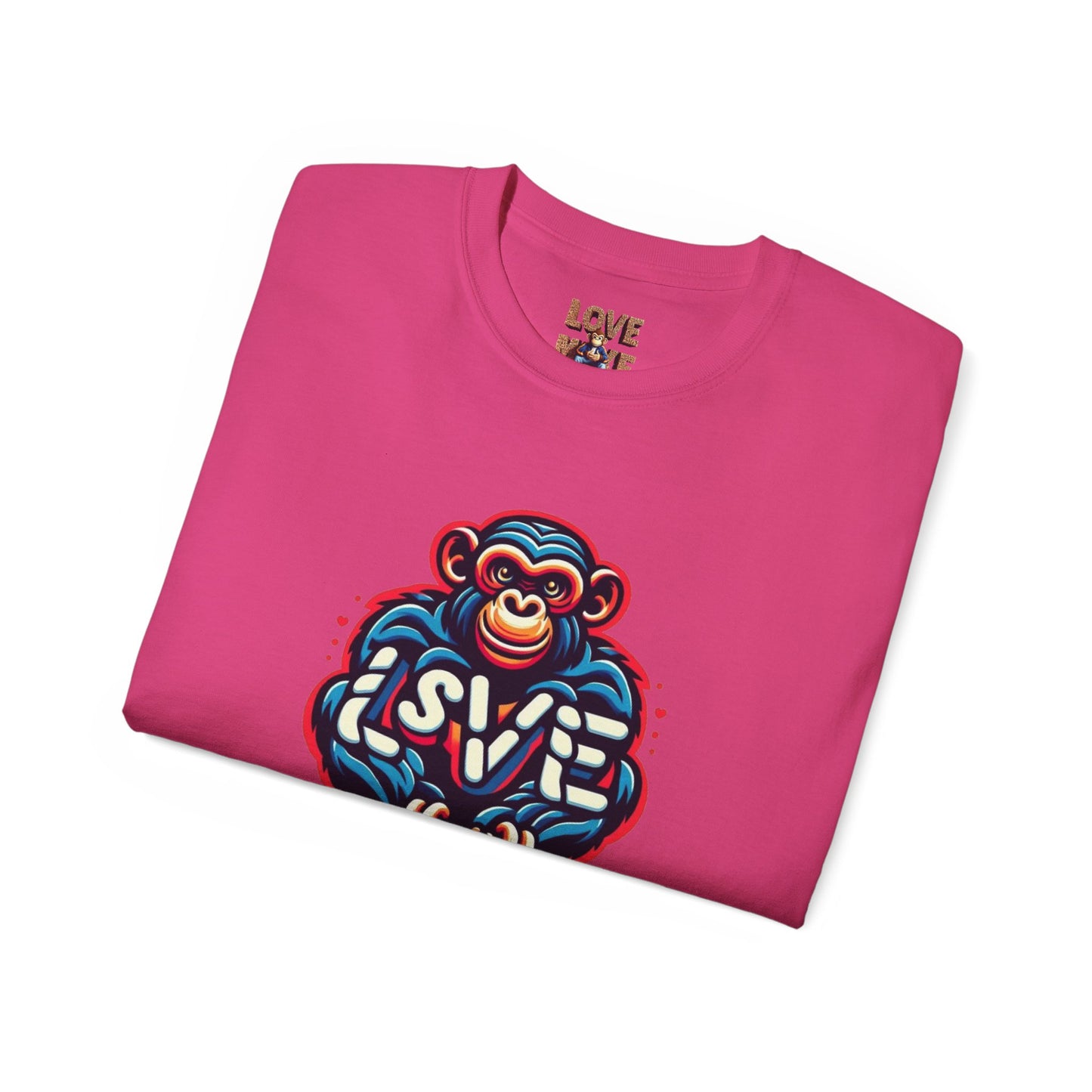 Love Monkey T-Shirt - Trendy Unisex Softstyle Tee for Everyday Style, Ideal Gift for Friends, Family & Loved