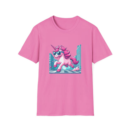 Unicorn T-Shirt: Unique Cool Unicorn In The City Print, Ideal for Everyday Outfits and Unicorn Themed Gifts