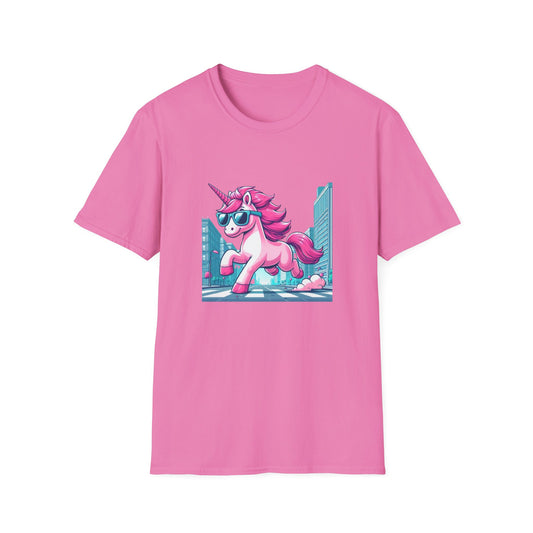 Unicorn T-Shirt: Unique Cool Unicorn In The City Print, Ideal for Everyday Outfits and Unicorn Themed Gifts