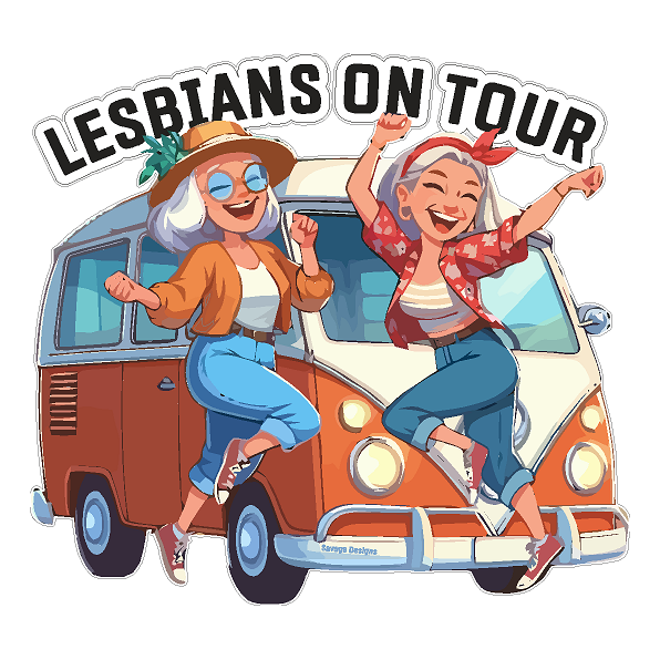 lesbians On Tour -  vinyl decal / sticker 12cm