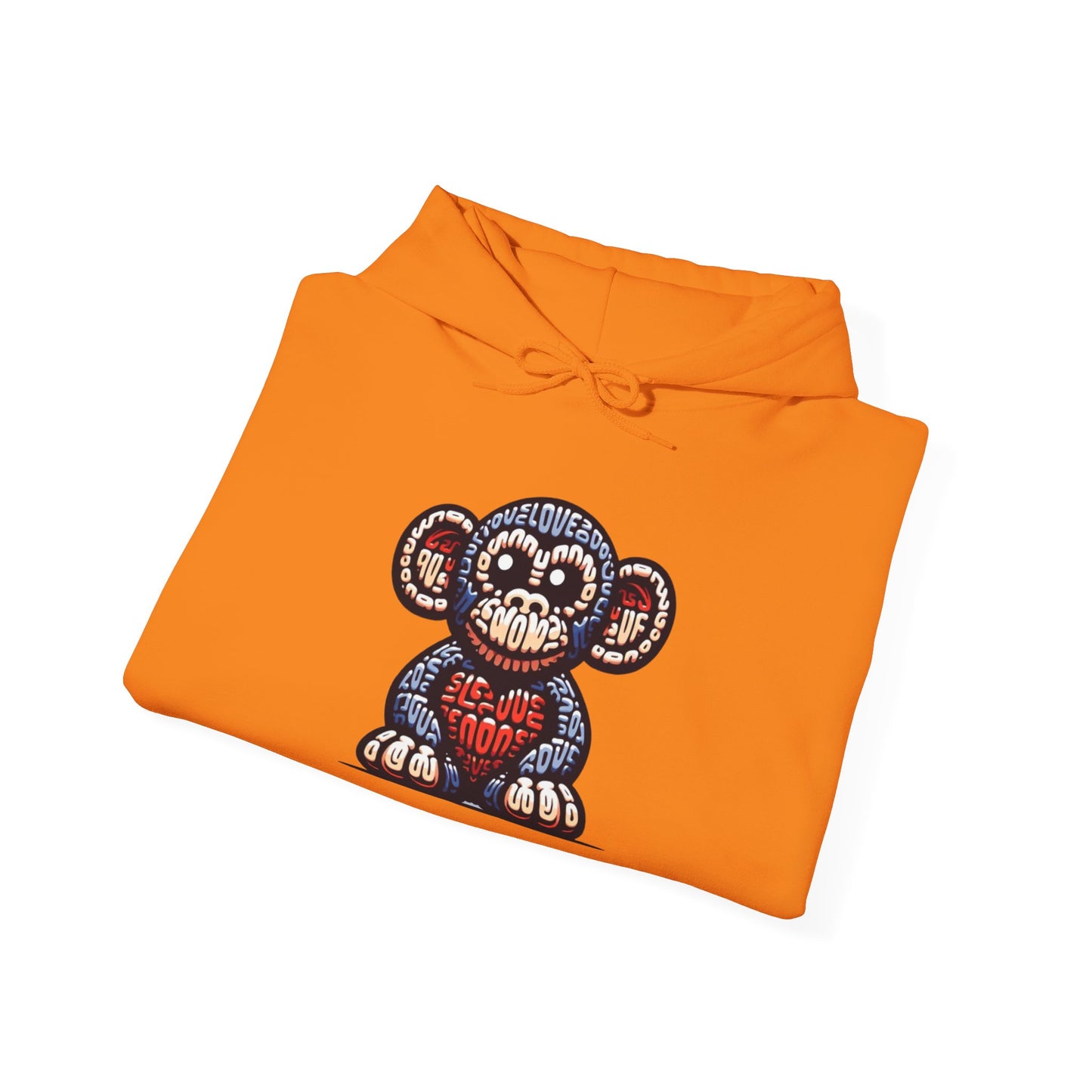 Designer Love Monkey Hoodie - Cool Graphic Animal Top, Ideal for Casual Outfits, Designer Hoodie