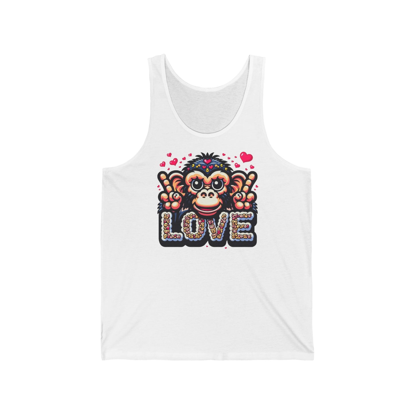 Tank Top Love Monkey - Cool & Stylish Unisex Softstyle Tee for Casual Wear, Perfect Gift for Friends and Family