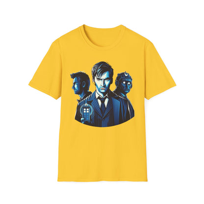 Dr Who Inspired Fan Art T-Shirt, Timeless Whovian Tee, Casual Cosplay Apparel, Unique Sci-Fi Gift