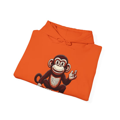 Designer Love Monkey Hoodie - Cool Graphic Animal Top, Ideal for Casual Outfits, Designer Hoodie