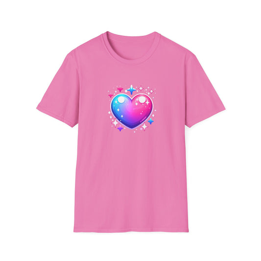 Love Heart T-Shirt, Stylish Unisex Love Symbol Top, Casual Wear for Date Night, Sweetheart Birthday Present