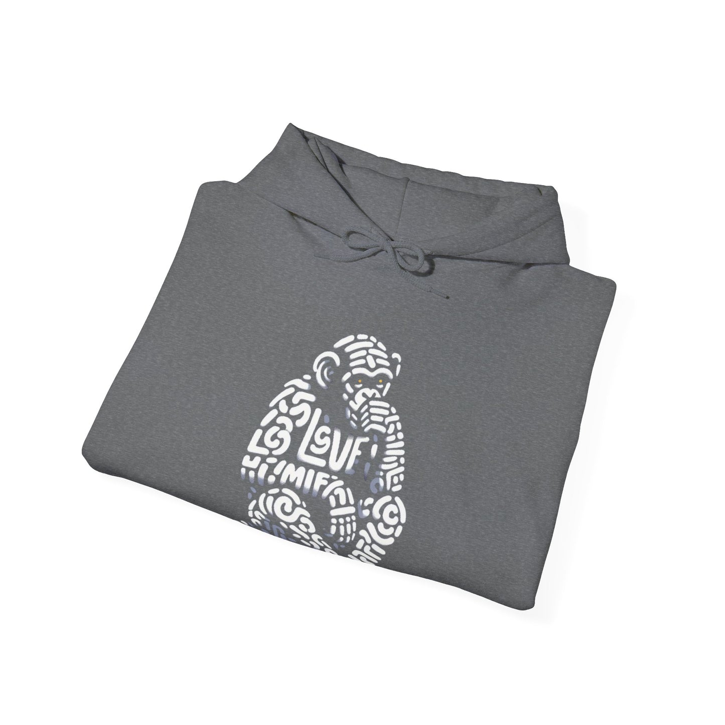 Designer Love Monkey Hoodie - Cool Graphic Animal Top, Ideal for Casual Outfits, Designer Hoodie