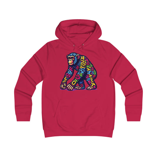 Hoodie with Love Monkey Design, Unisex Premium Crewneck, Stylish & Comfortable Outfit, Great Gift for Friends or Loved Ones