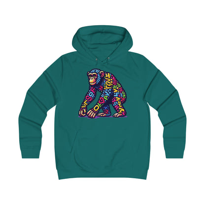 Hoodie with Love Monkey Design, Unisex Premium Crewneck, Stylish & Comfortable Outfit, Great Gift for Friends or Loved Ones